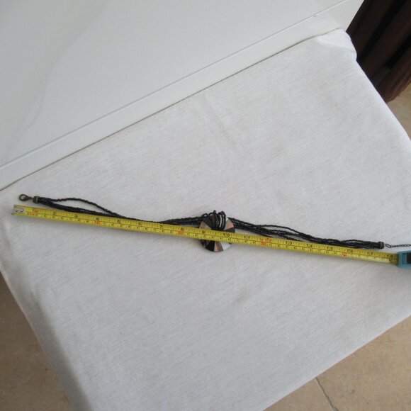 Southewestern Boho Mother Of Pearl Abalone by Coldwater Creek Necklace w/Pendant - Picture 6 of 10